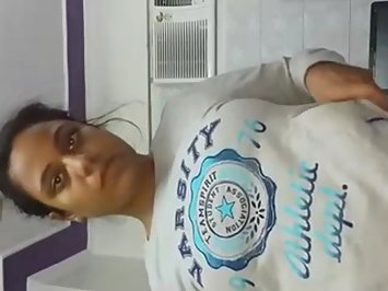 Indian Girl Teasing In Front Of Camera in Office